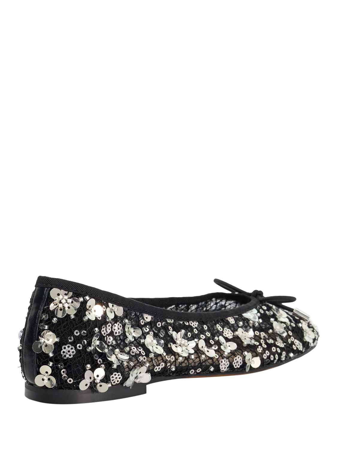 Product image 4 of 5, which shows Dune London Hannie Embellished Ballerina Pumps, Black, EU39