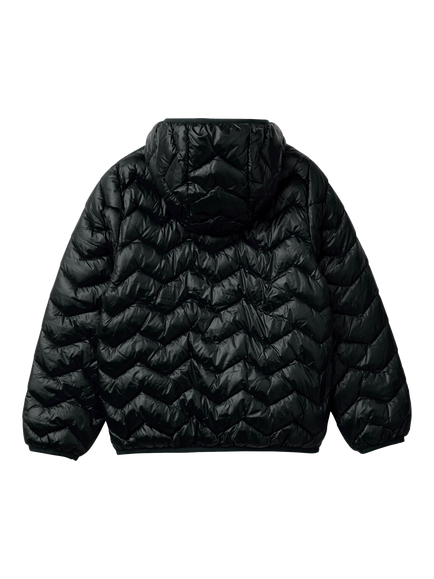 Benetton Kids' Junior Padded Hooded Jacket, Black - view 2, Black