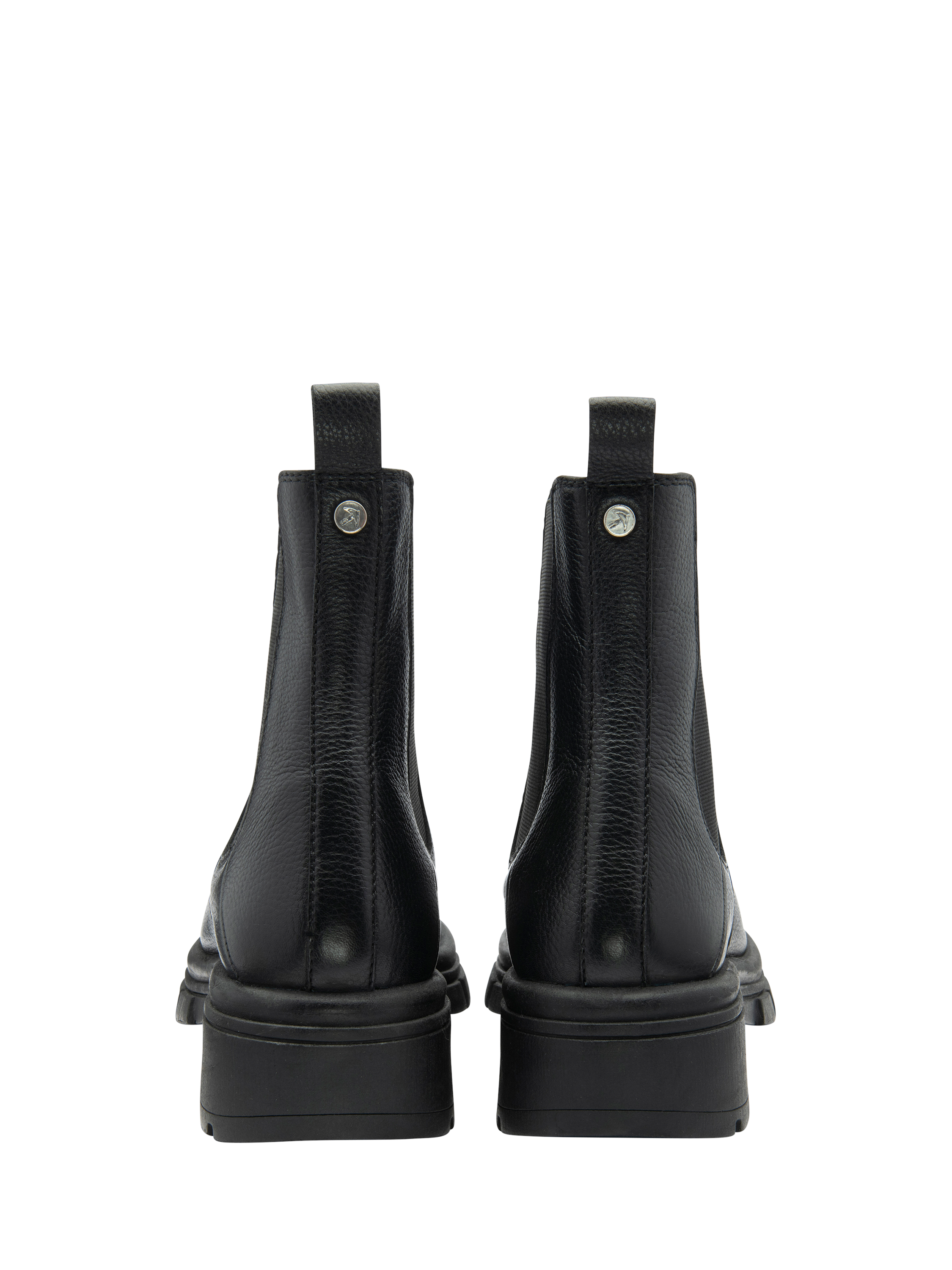 Product image 3 of 4, which shows Ravel Munro Leather Chunky Chelsea Boots, Black, 4