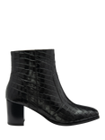 Ravel Louth Leather Croc Effect Ankle Boots