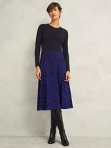 Hobbs Trina Knit Dress, Hobbs Navy