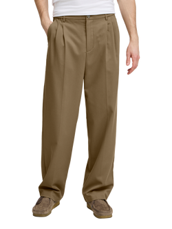 Casual Friday Grant Relaxed Fit Garbardine Trousers, Gothic Olive, Gothic Olive
