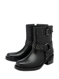 Ravel Bowmont Leather Biker Boots, Black