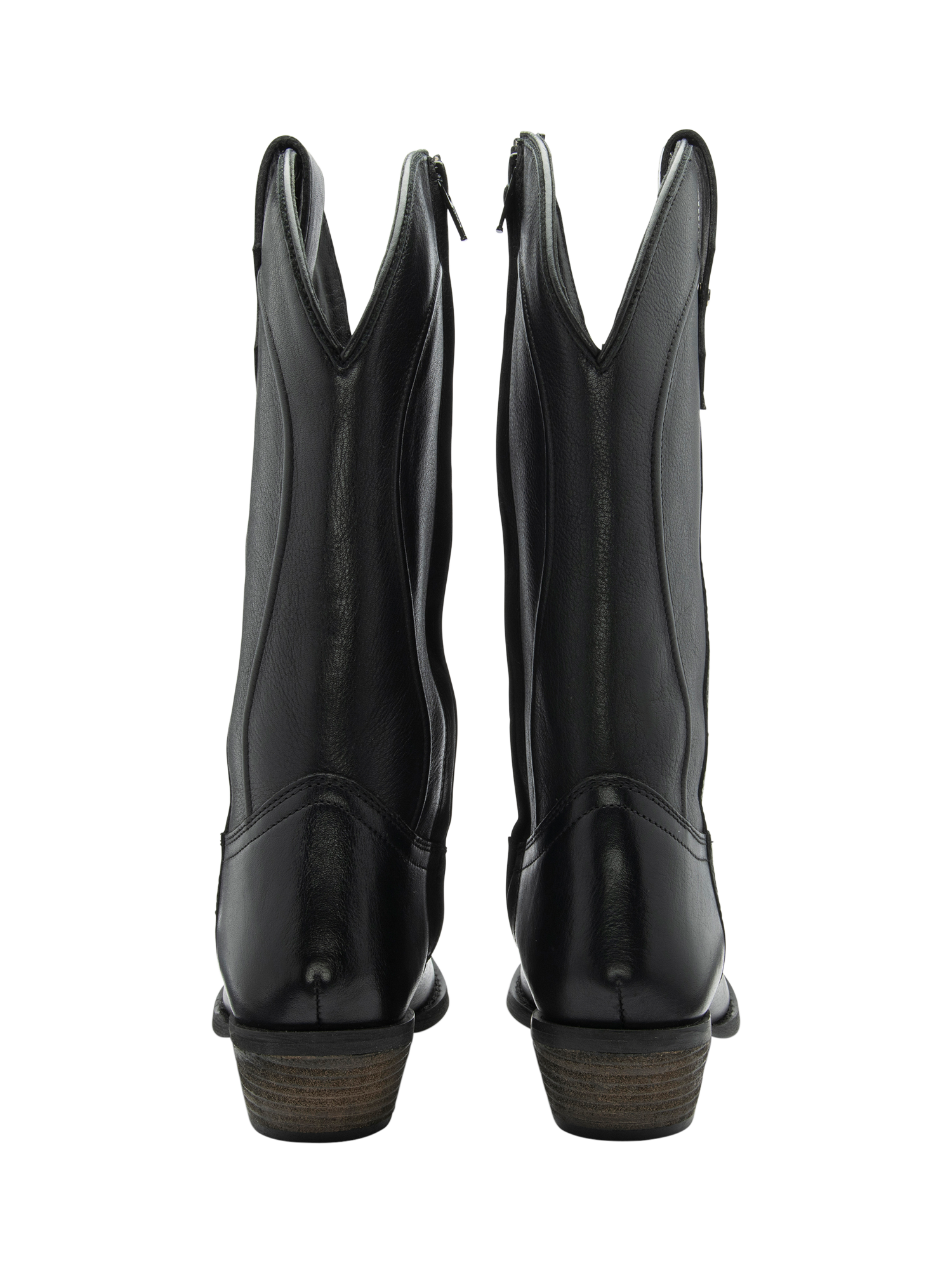 Product image 3 of 4, which shows Ravel Cline Leather Cowboy Boots, Black, 3
