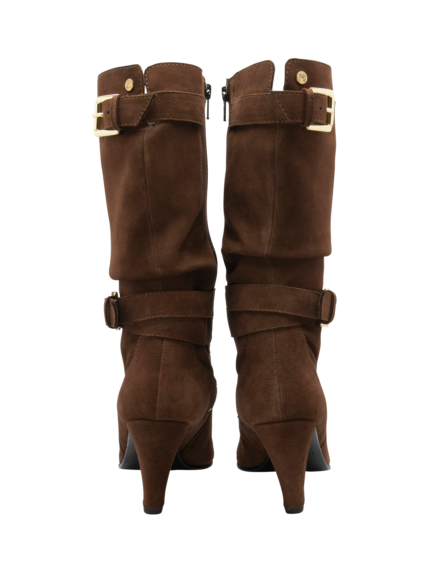 Product image 3 of 4, which shows Ravel Guise Suede Pointed Heeled Slouchy Boots, Brown, 4