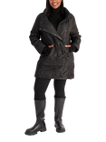 chesca Quilted High Neck Coat