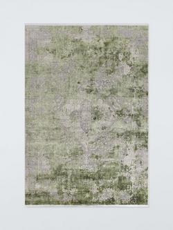 John Lewis Distressed Kazak Rug, Green, Green