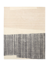 west elm Durban Stripe Rug, Charcoal