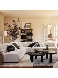 west elm Durban Stripe Rug, Charcoal - view 2, Charcoal