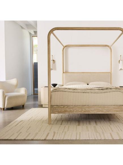west elm Heights Wool Rug, Alabaster - view 2, Alabaster