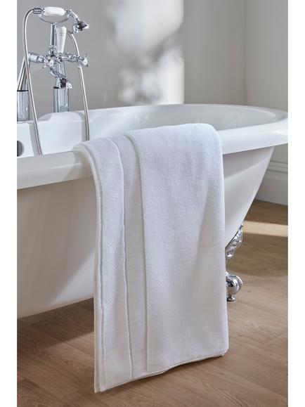 Pretty You Bamboo Cotton Towels - view 2, Cloud White