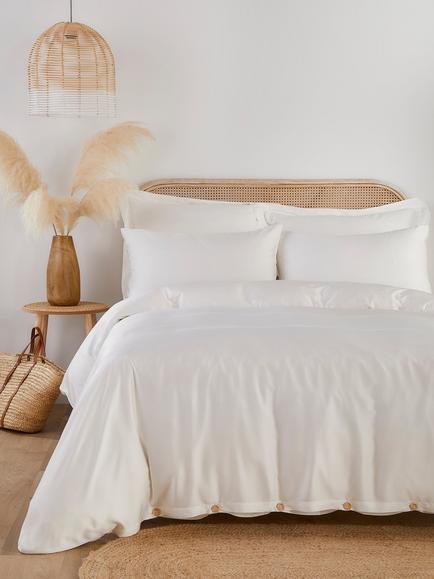 Pretty You Bamboo Bedding Set, Cloud White