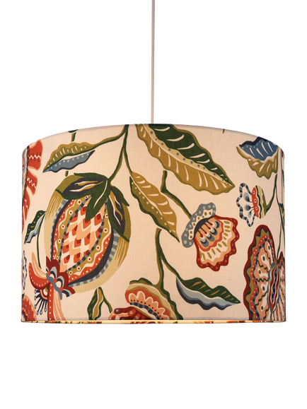 John Lewis Pomegranate Drum Lampshade, Multi, Multi