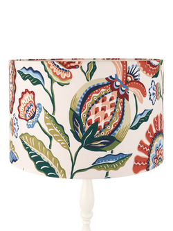 John Lewis Pomegranate Drum Lampshade, Multi - view 2, Multi