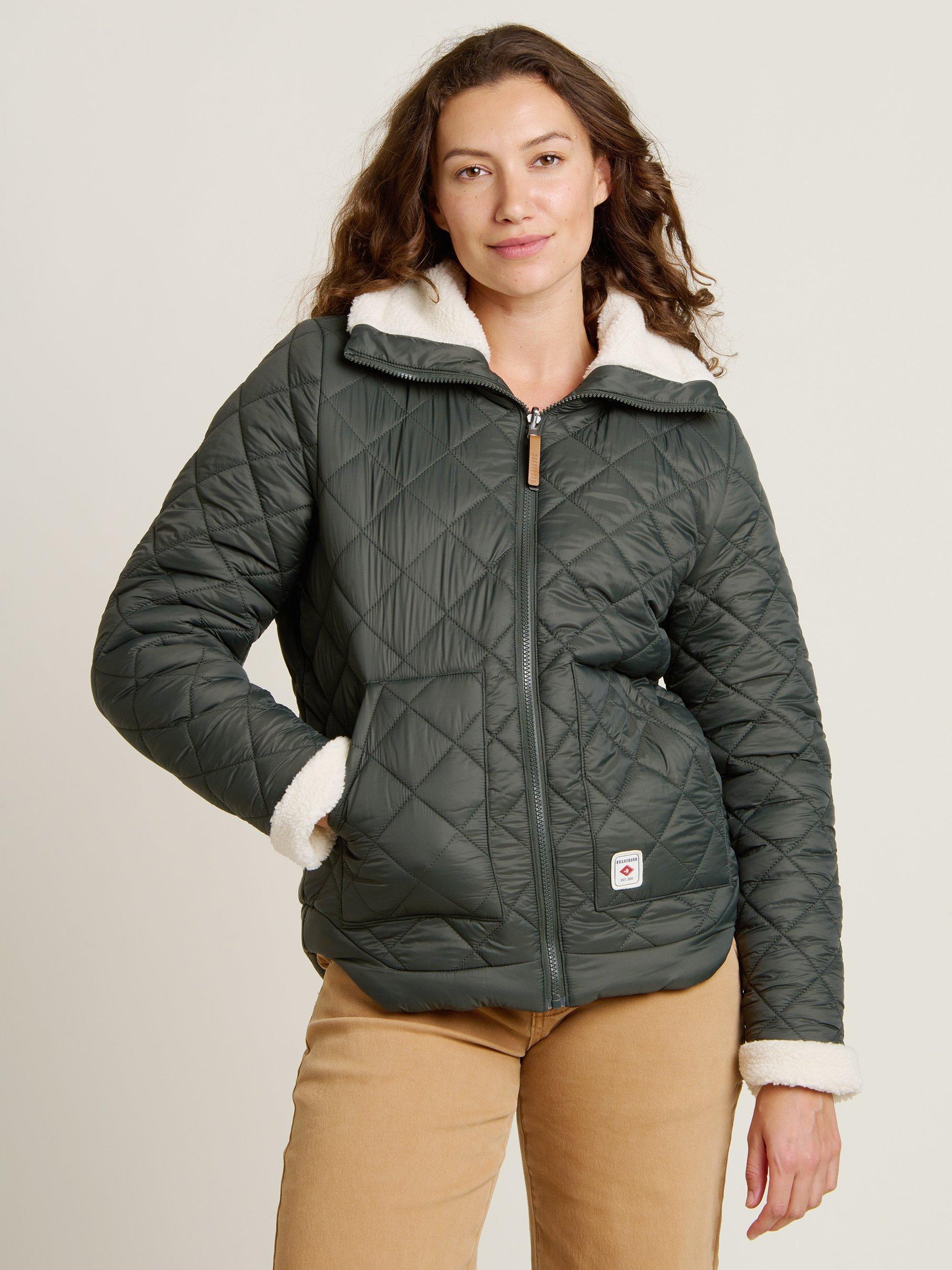 Product image 1 of 6, which shows Brakeburn Fortunes Reversible Jacket, Khaki, 8
