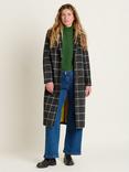 Brakeburn Melbury Grid Wool Jacket, Black/White