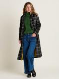 Brakeburn Melbury Grid Wool Jacket, Black/White