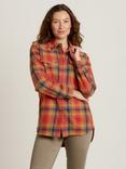 Brakeburn Cogden Plaid Check Shacket, Orange