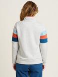 Brakeburn Chest Stripe Half Zip Sweatshirt, Ecru, Ecru