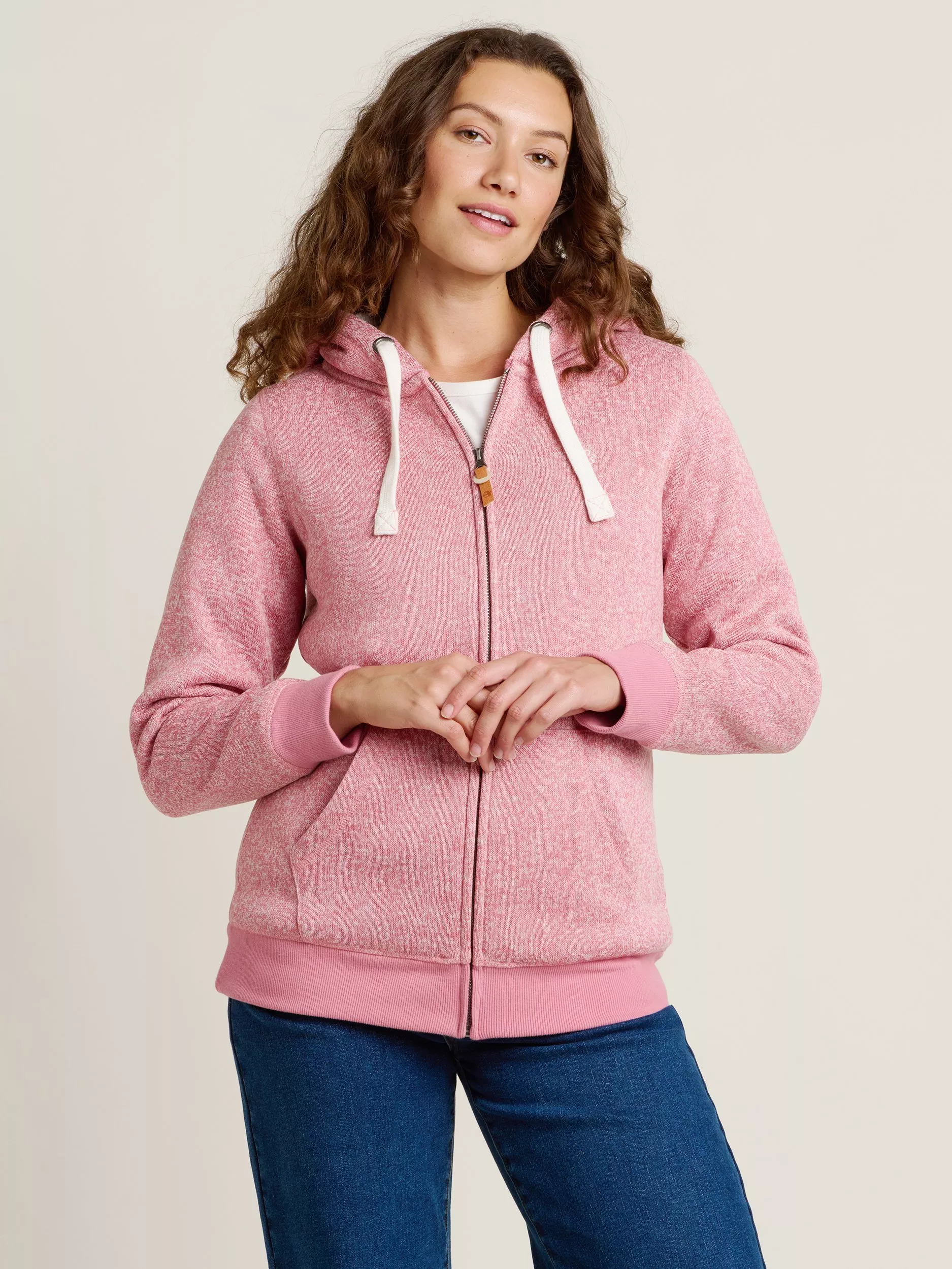 Pink borg hoodie best sale