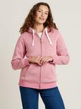 Brakeburn Borg Lined Zip Hoodie, Pink, Pink