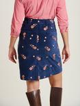 Brakeburn Floral Corduroy Mini Skirt, Navy
