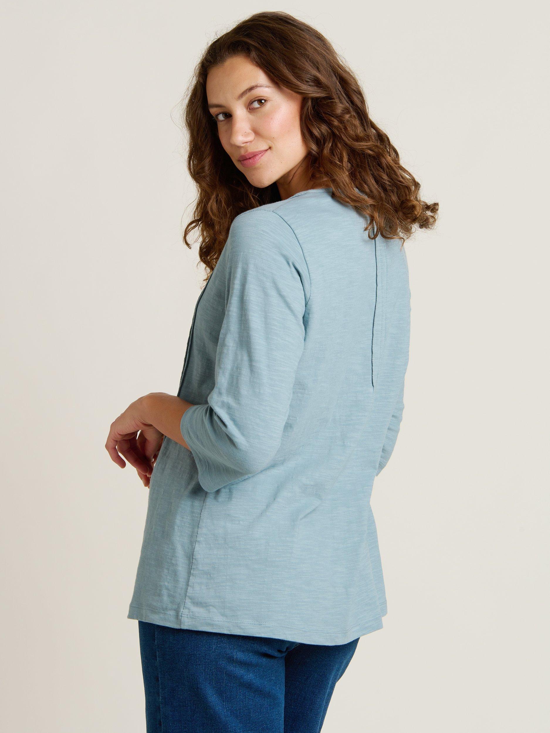 Product image 2 of 4, which shows Brakeburn Folke Long Sleeve Top, Blue, 8