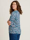 Brakeburn Brushed Leopard T-Shirt, Blue, Blue