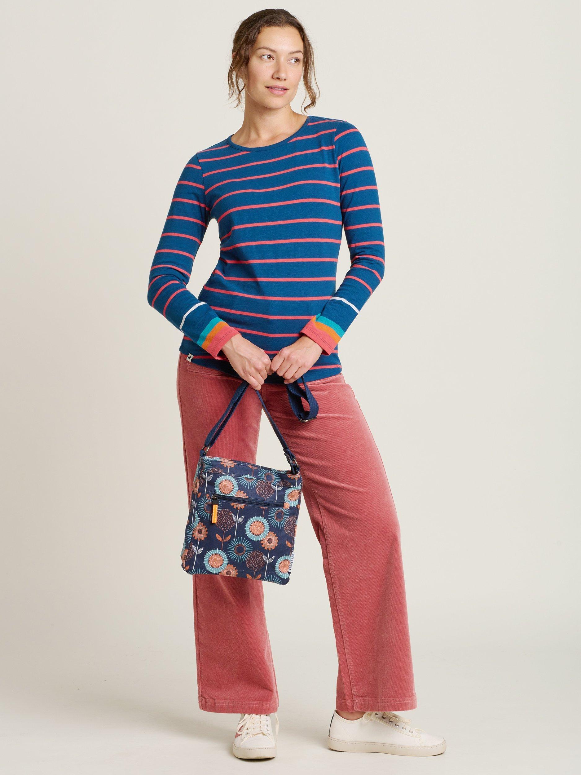 Product image 4 of 4, which shows Brakeburn Stripe Long Sleeve Top, Navy, 8
