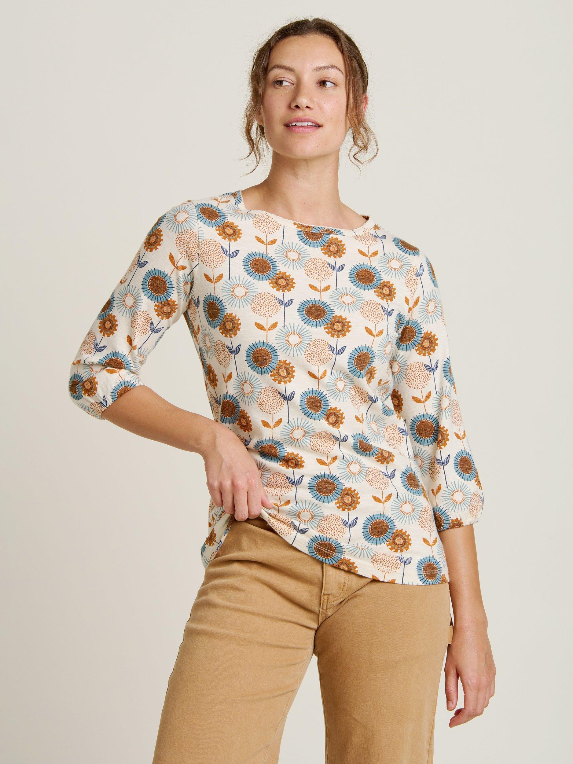Product image 1 of 4, which shows Brakeburn Freya Floral Top, Cream/Multi, 8