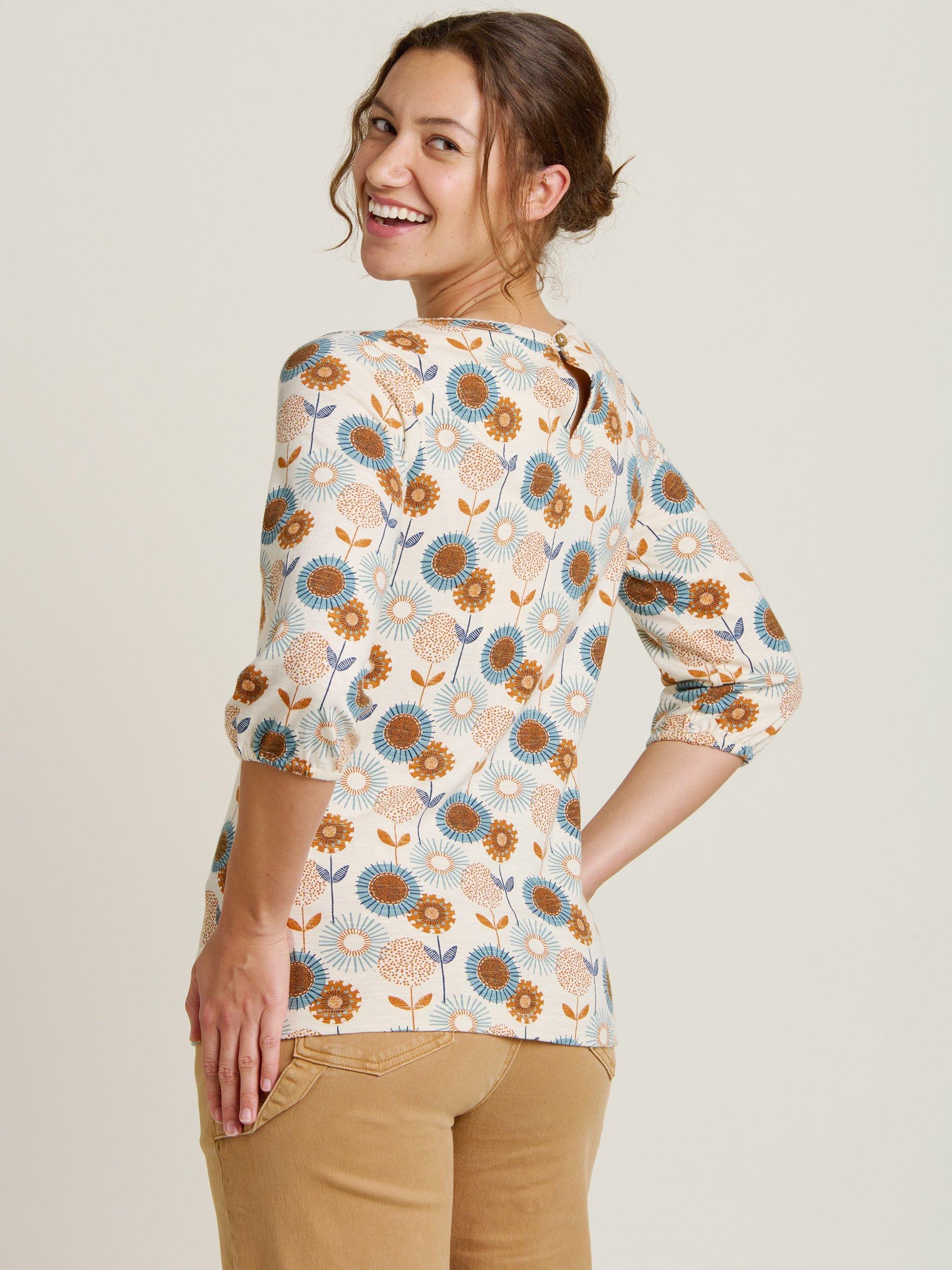 Product image 2 of 4, which shows Brakeburn Freya Floral Top, Cream/Multi, 8