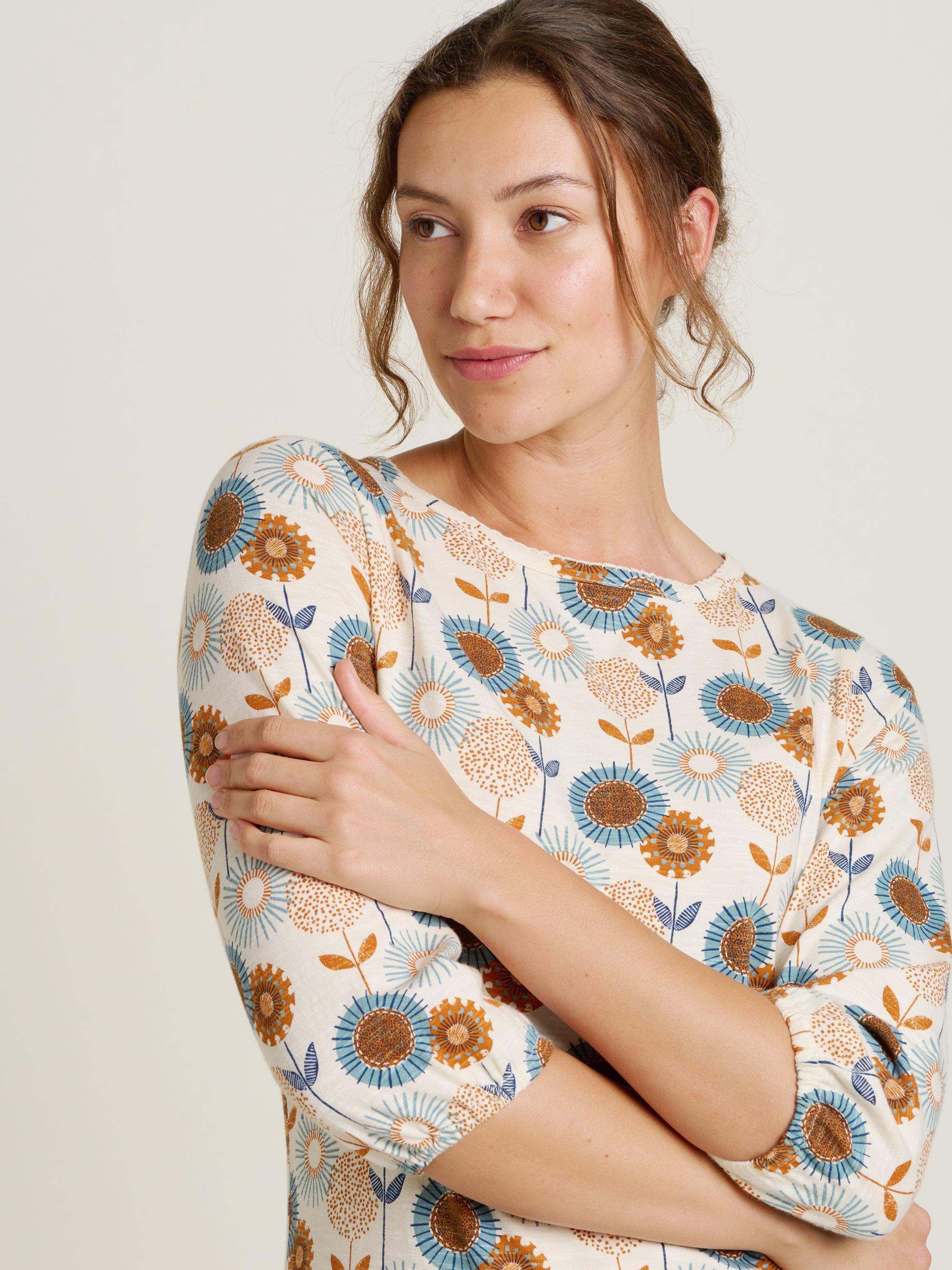 Product image 3 of 4, which shows Brakeburn Freya Floral Top, Cream/Multi, 8