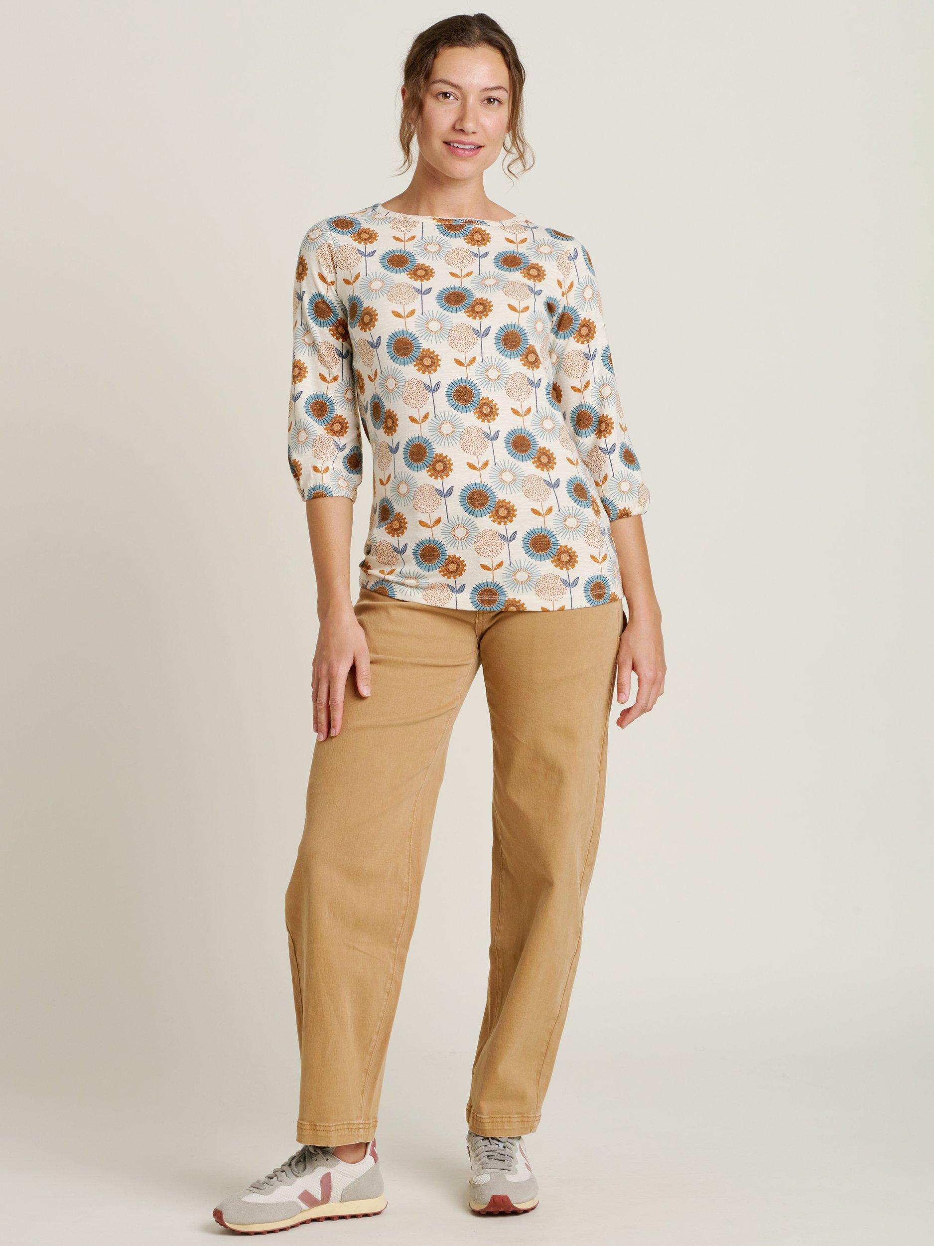 Product image 4 of 4, which shows Brakeburn Freya Floral Top, Cream/Multi, 8