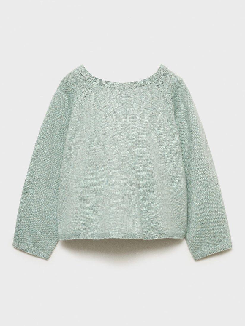 Mango Baby Hugo Jumper, Mint Green