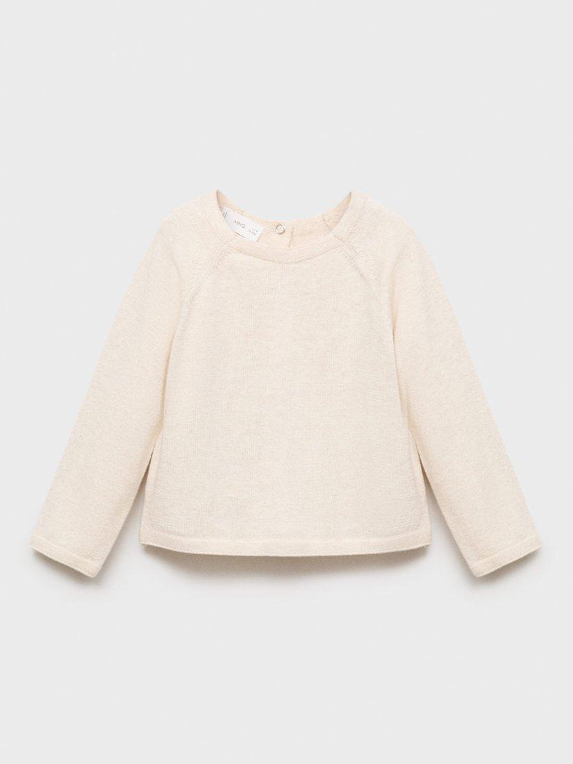 Mango Baby Hugo Jumper, Cream