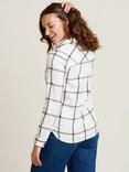 Brakeburn Archer Grid Plaid Flannel Shirt, Cream, Cream
