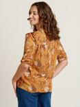 Brakeburn Meadow Botanical Blouse, Gold/Multi, Gold/Multi