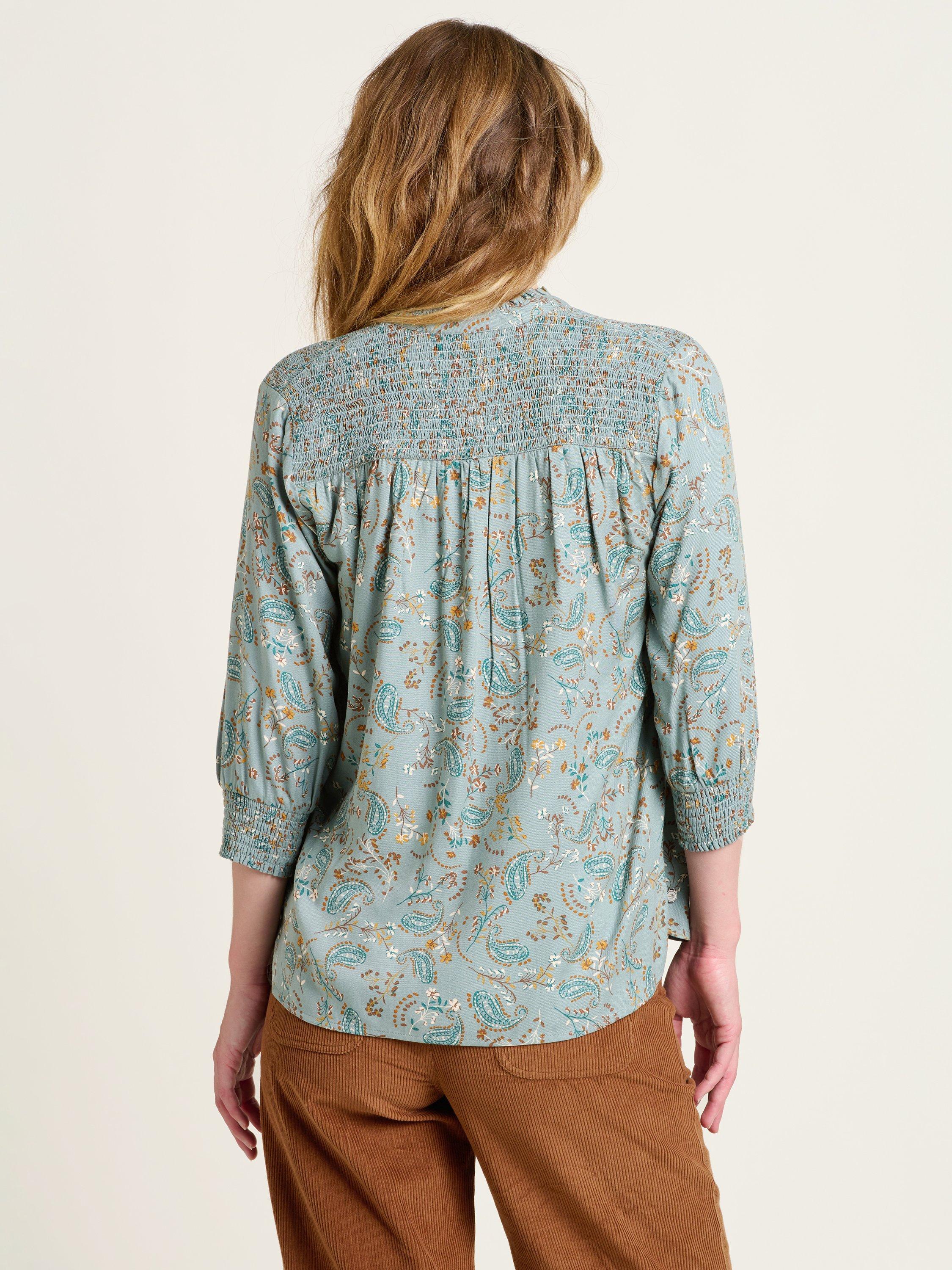 Product image 2 of 4, which shows Brakeburn Mia Paisley Floral Top, Multi, 8
