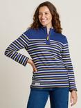 Brakeburn Stripe 1/4 Zip Jumper, Navy/Multi, Navy/Multi
