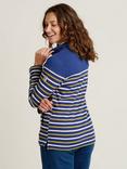 Brakeburn Stripe 1/4 Zip Jumper, Navy/Multi, Navy/Multi