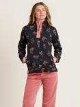 Brakeburn Floral 1/4 Zip Sweatshirt, Charcoal