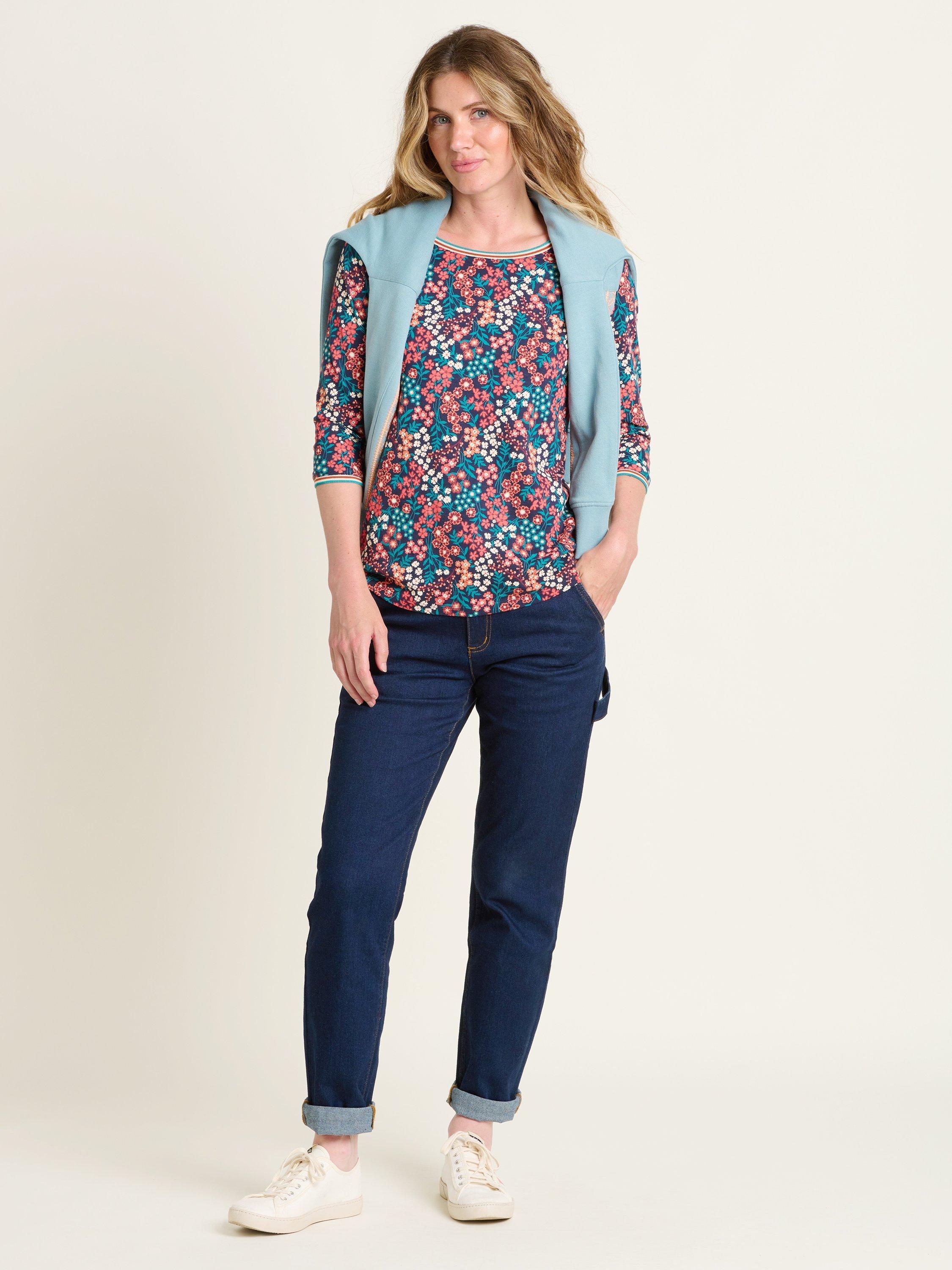 Product image 2 of 4, which shows Brakeburn Winter Ditsy Top, Multi, 8
