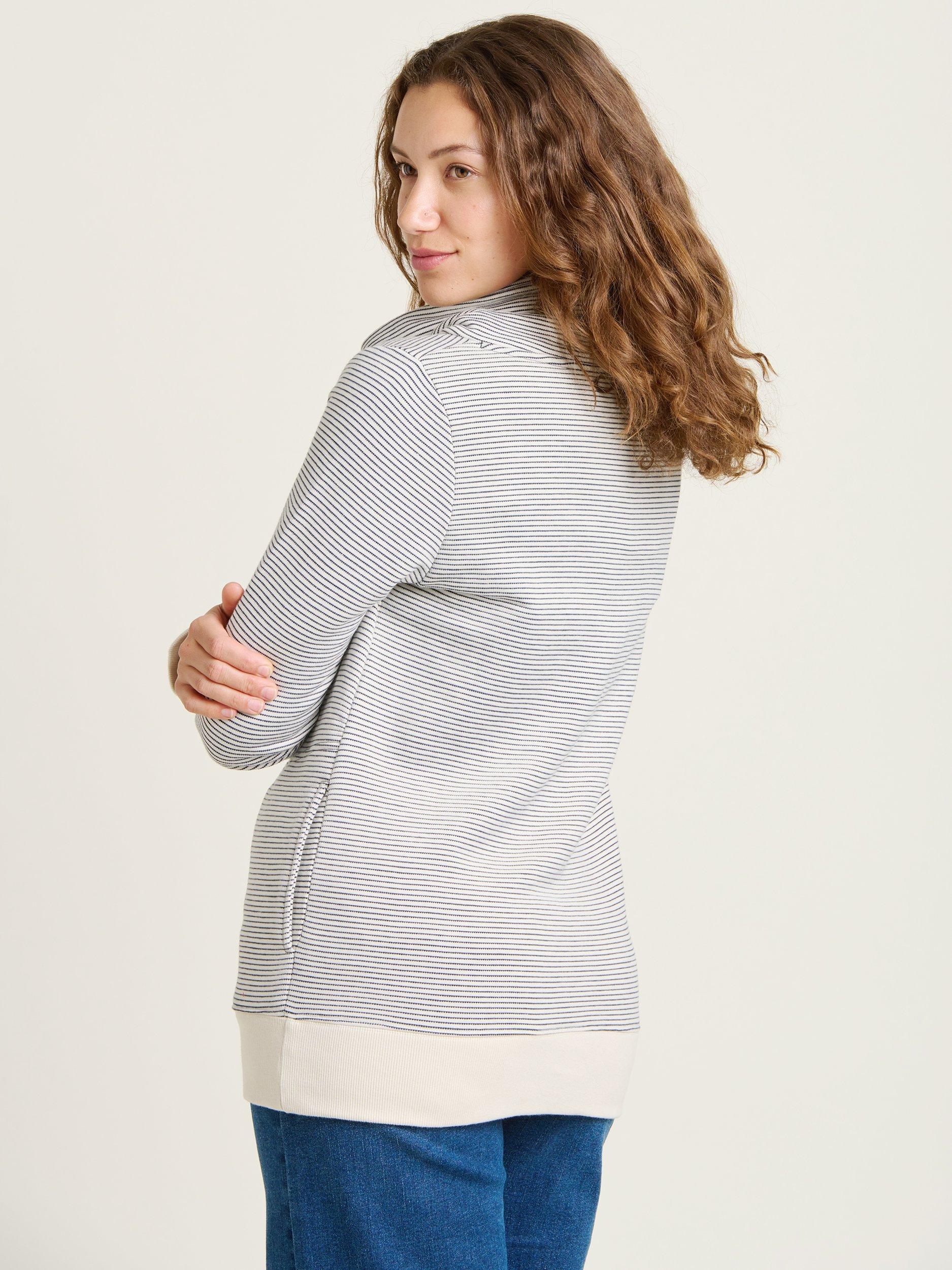 Product image 2 of 4, which shows Brakeburn Stripe Cowl Neck Sweatshirt, Multi, 8