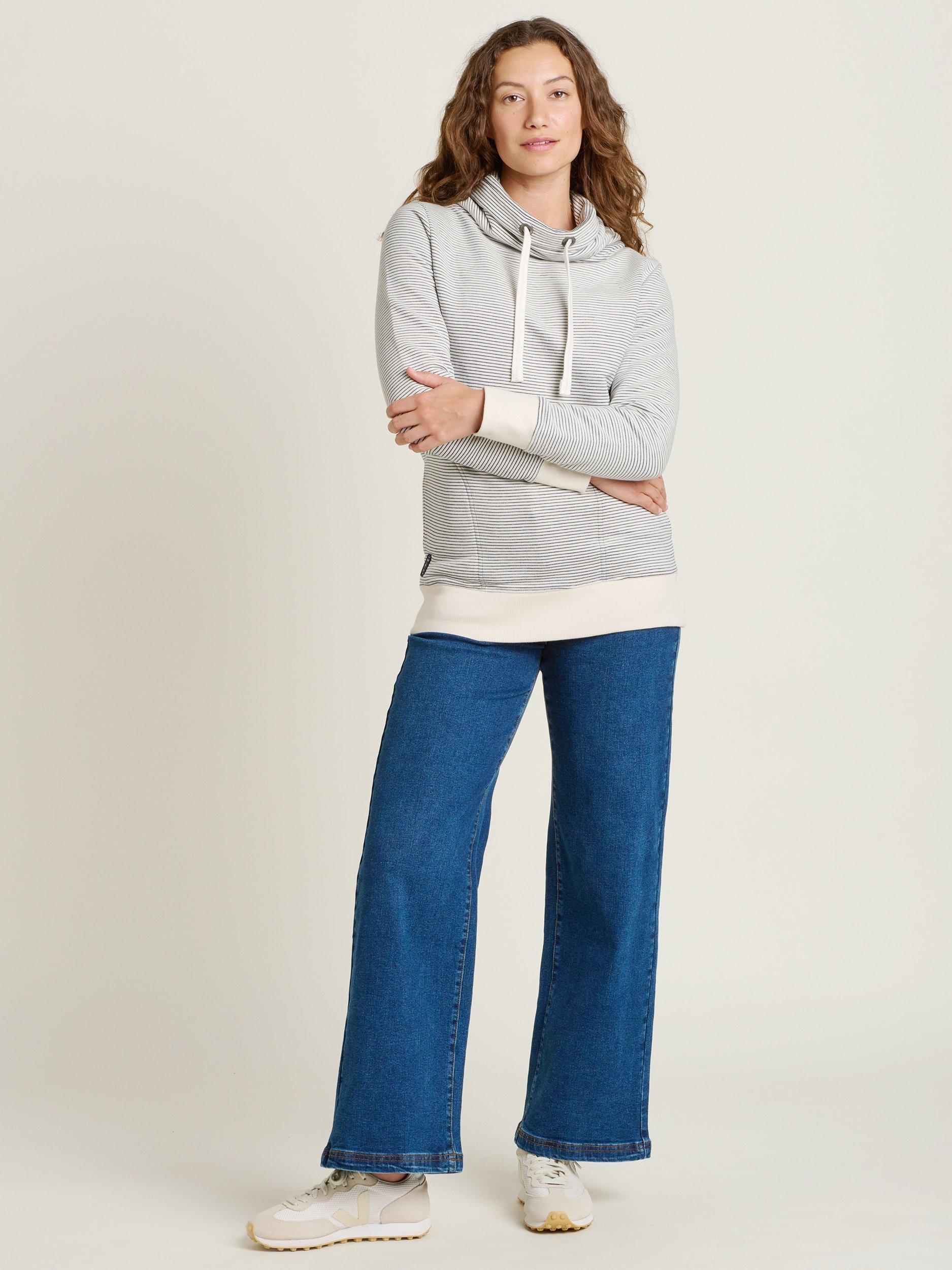 Product image 4 of 4, which shows Brakeburn Stripe Cowl Neck Sweatshirt, Multi, 8