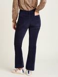 Brakeburn Flared Corduroy Trousers, Navy, Navy