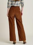 Brakeburn Wide Leg Corduroy Trousers, Brown, Brown
