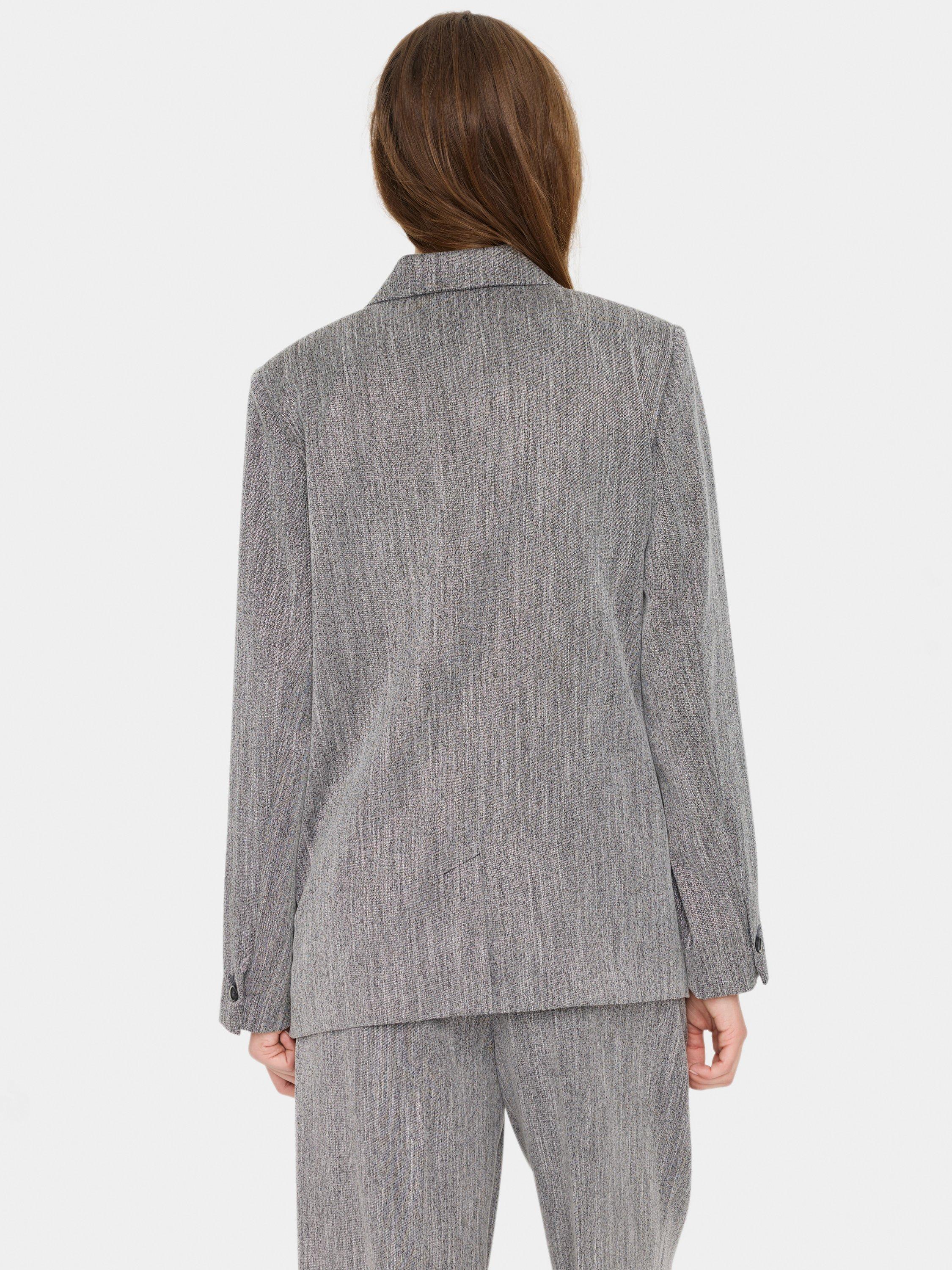 Product image 2 of 6, which shows Saint Tropez Glenda Double Breasted Blazer, Mist Grey, XS