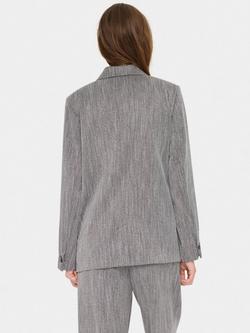 Saint Tropez Glenda Double Breasted Blazer, Mist Grey - view 2, Mist Grey