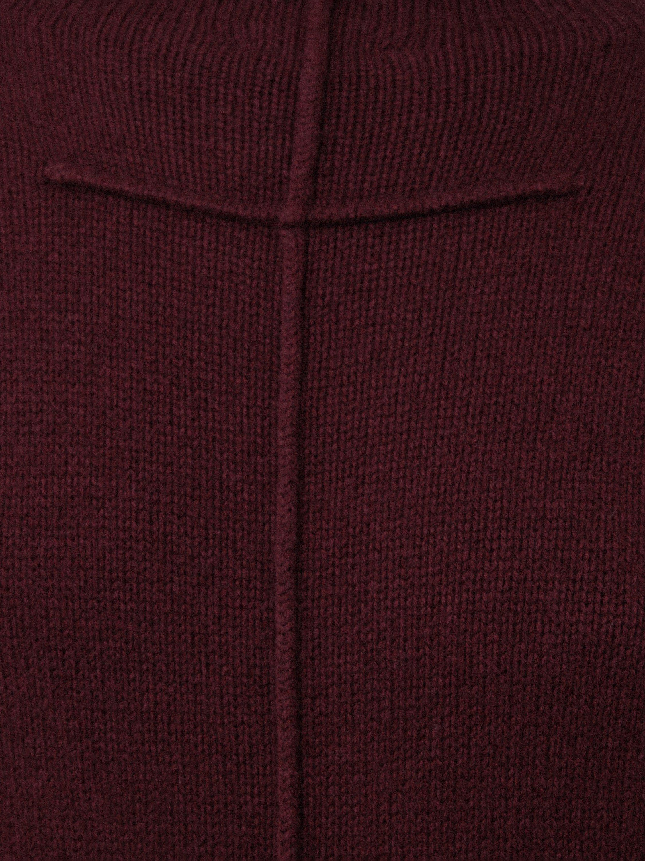 Product image 8 of 8, which shows Jigsaw Compact Wool Blend Dress, Burgundy, XS