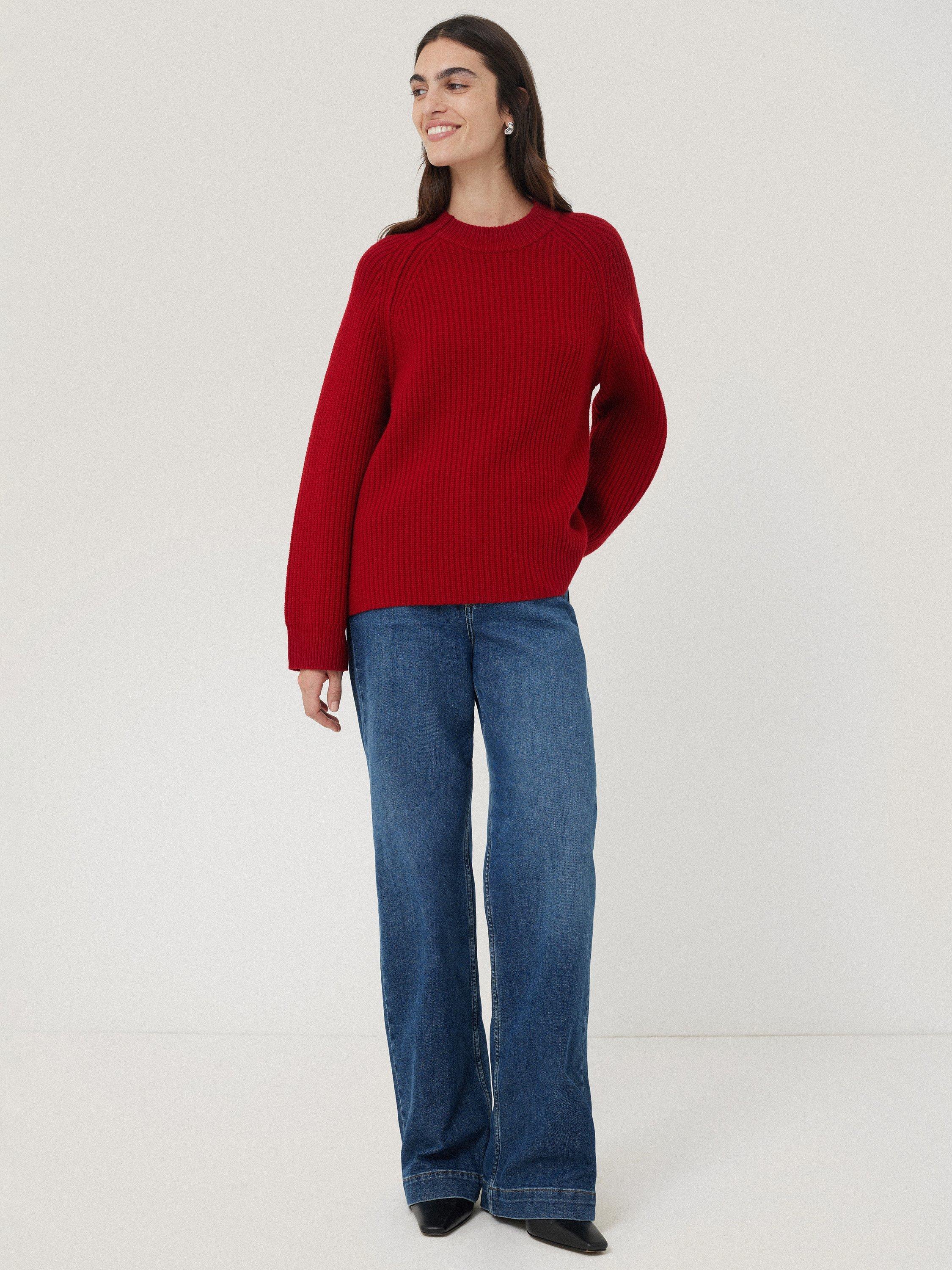 Jigsaw red jumper hotsell